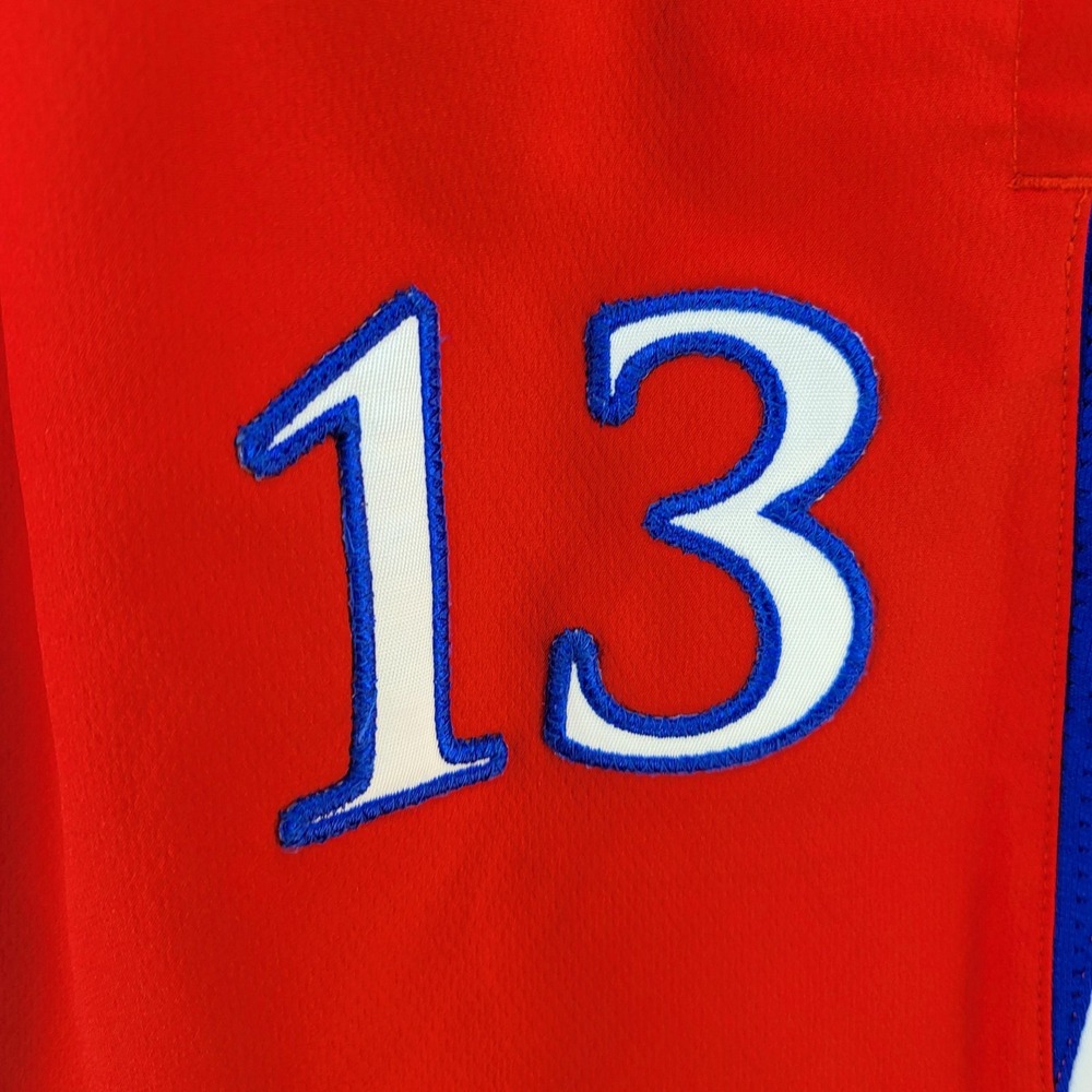 Kansas Jayhawks Pants Women Large Red‎ Blue NCAA Basketball Adidas adizero - Picture 3 of 6